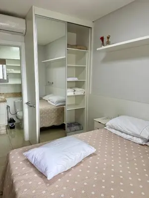 A planta de Apartamento vista mar, 2 quartos, garagem - COMPLETO