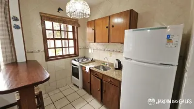 A cozinha ou kitchenette de Jardim das Gales Bombinhas