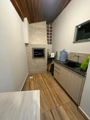 A cozinha ou kitchenette de Mariscal 2 quartos 3 banheiros -SOBRADO AMENDOEIRA