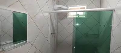 Uma casa de banho em Chalé na praia