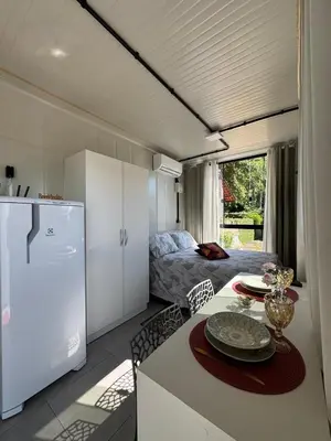 A cozinha ou kitchenette de Charmoso e bem localizado!