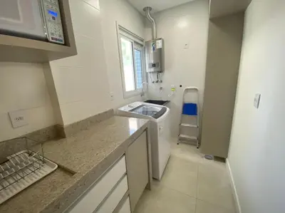 A cozinha ou kitchenette de Cód 47 - Excelente apartamento, bem equipado e decorado