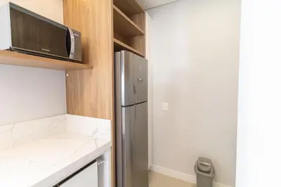 A cozinha ou kitchenette de 115F - 3 quartos a 100m da Praia de Bombas
