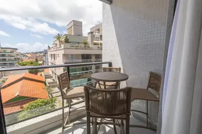 Uma varanda ou terraço em 182J - 3 quartos a 100m da Praia de Bombas