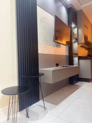 A cozinha ou kitchenette de Apartamento completo novo, praia de Bombas com piscina aquecida