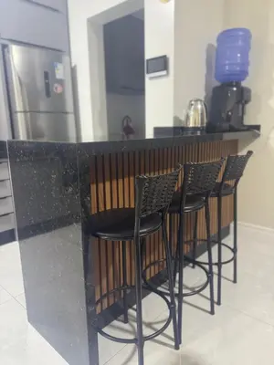 A cozinha ou kitchenette de Apartamento completo novo, praia de Bombas com piscina aquecida