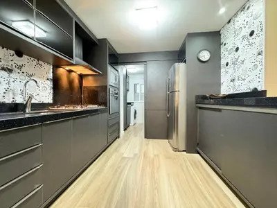 A cozinha ou kitchenette de Amplo apartamento em Palmas - GCR002