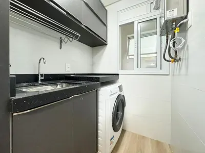 A cozinha ou kitchenette de Amplo apartamento em Palmas - GCR002