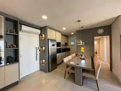 A cozinha ou kitchenette de Cód 70 - Apartamento á 280m do mar