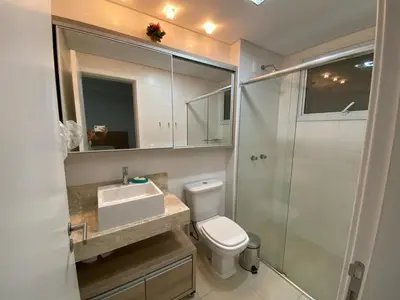Uma casa de banho em Cód 51 - Apto com 2 suítes no Residencial Boulevard