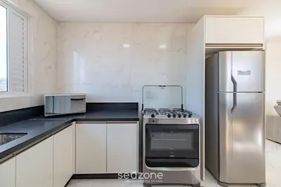 A cozinha ou kitchenette de CII - Apartamentos a 900m da Praia em Porto Belo