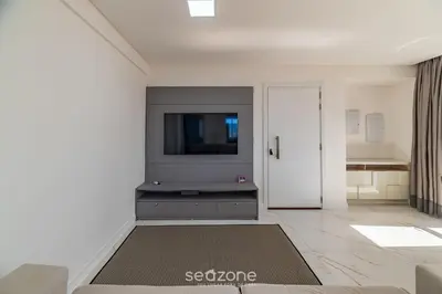 Uma cama ou camas num quarto em CII - Apartamentos a 900m da Praia em Porto Belo