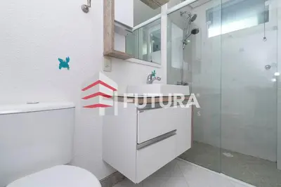Uma casa de banho em Cobertura Duplex com Vista do Mar na Praia da Lagoinha