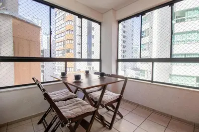 Uma varanda ou terraço em MDV93 - Quadra Mar, 3 Dorm, Garagem