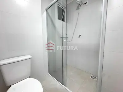 Uma casa de banho em Apartamento para aluguel de temporada Bombas,SC