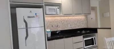 A planta de Apartamento de 2 dormitórios no centro de Bombinhas
