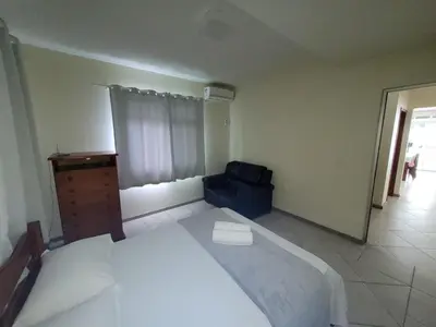 Uma cama ou camas num quarto em Casa Master com Piscina em Gov Celso Ramos