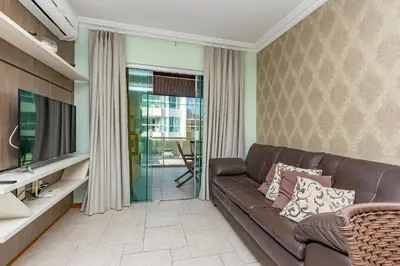 A planta de Jardim 4Ilhas 203 – Aconchegante Apartamento com Vista para o Mar, a Poucos Metros da Praia de Quatro Ilhas.