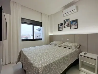Uma cama ou camas num quarto em SIR-205 Hermoso Dpto en Canto Grande