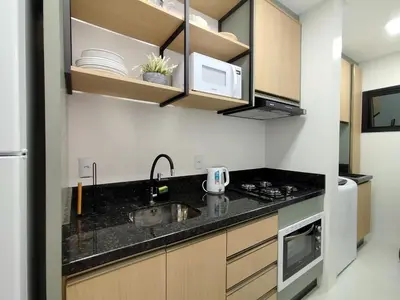 A cozinha ou kitchenette de SIR-205 Hermoso Dpto en Canto Grande