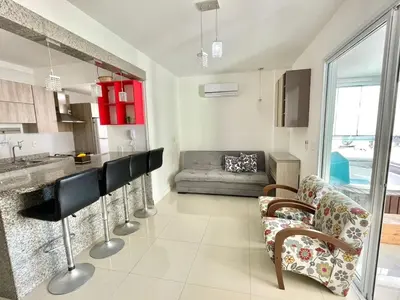 A cozinha ou kitchenette de cód 91 - Apto com hidromassagem – Palazzo del Mare