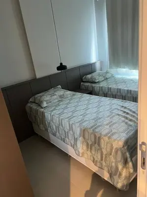 A planta de Cobertura 402- 2 Dormitórios Praia de Bombas