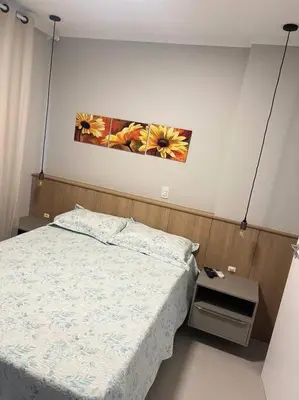 A planta de Cobertura 402- 2 Dormitórios Praia de Bombas