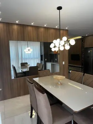 A planta de Apartamento 203 Maré cheia Praia de Bombas