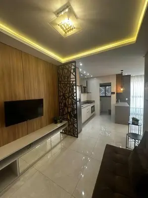A planta de Apartamento 203 Maré cheia Praia de Bombas