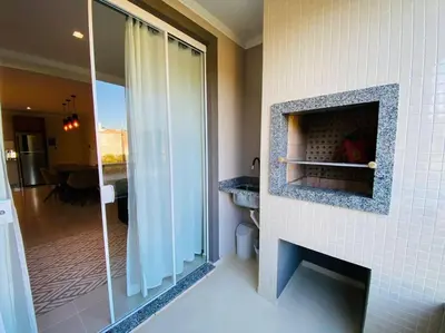 A planta de Apartamento novo - 400m do mar Bombinhas