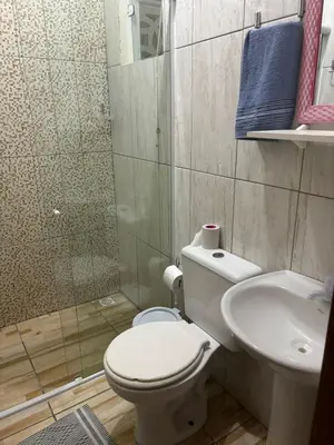 Uma casa de banho em Casa de Praia Bombinhas