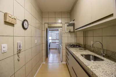 A cozinha ou kitchenette de PGB74 - 2Dorm, Climatizado, Churrasq , Av Brasil