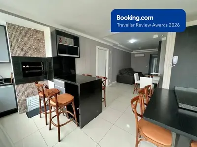 A cozinha ou kitchenette de Apartamento Porto Belo - Perequê