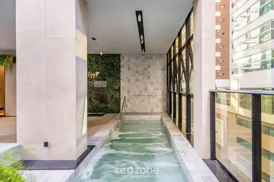 A piscina em ou perto de IFT - Ed. Infinity Tower Flat 350m da Meia Praia