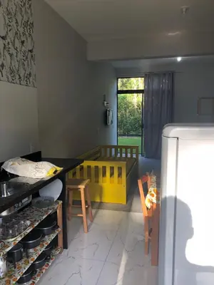 Uma área de estar em Saracura