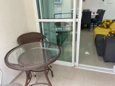 A planta de Lindo apartamento no centro Bombinhas 2 quartos