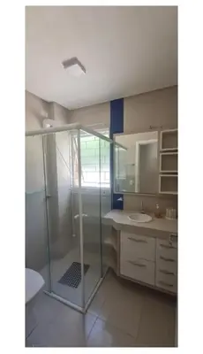 Uma casa de banho em Apartamento-Garden Bombinhas