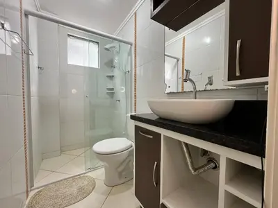 A planta de B163 - Apartamento em Bombas para 05 pessoas