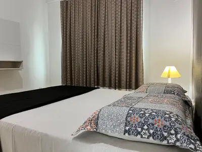 A planta de B163 - Apartamento em Bombas para 05 pessoas