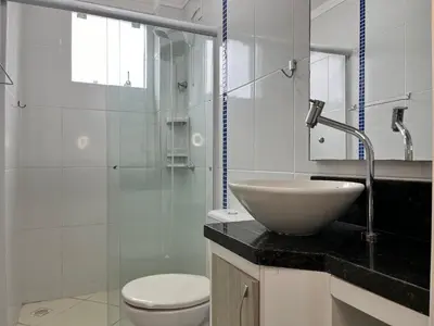 A planta de B163 - Apartamento em Bombas para 05 pessoas