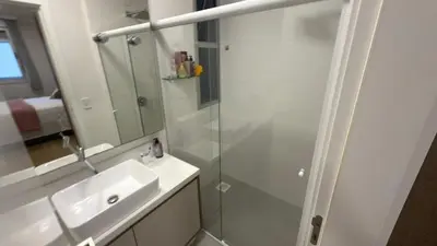 Uma casa de banho em Cód 67 - Apto com 2 dorm no Arpoador Palmas