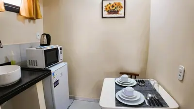 A cozinha ou kitchenette de Água Marinha de Bombas - Bombinhas