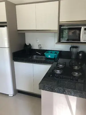 A cozinha ou kitchenette de Bombinhas Residencial Ecomar