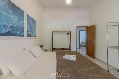 Uma casa de banho em Casa 6Q pé na areia em Bombinhas ABM0101
