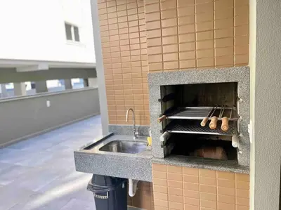 A cozinha ou kitchenette de Garden! Apto com área externa privativa