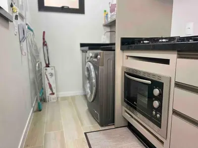 A cozinha ou kitchenette de Garden! Apto com área externa privativa