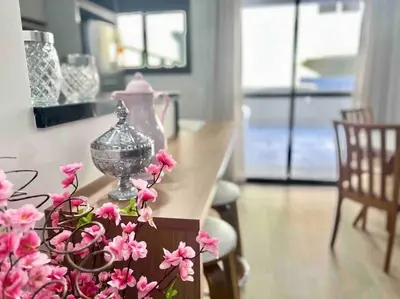 A planta de Garden! Apto com área externa privativa