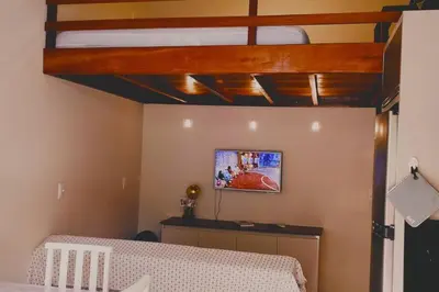 A planta de aconchegante casa de praia