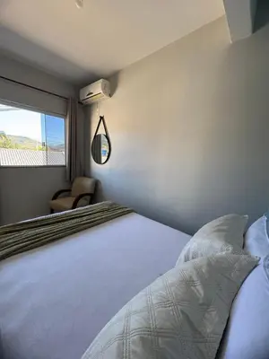 Uma cama ou camas num quarto em Residencial Golfinho - Aconchegante apê em Palmas