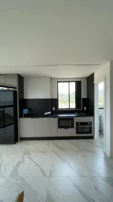 A cozinha ou kitchenette de Apartamento Porto belo